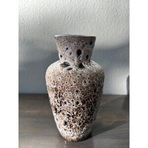 Vintage West-Germany Lava Vase Scheurich 523-18 Mid Century Pottery MCM